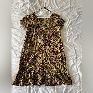 KaylaG Polynesian Design Dress - M